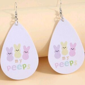 MY PEEPS VEGAN LEATHER EARRINGS